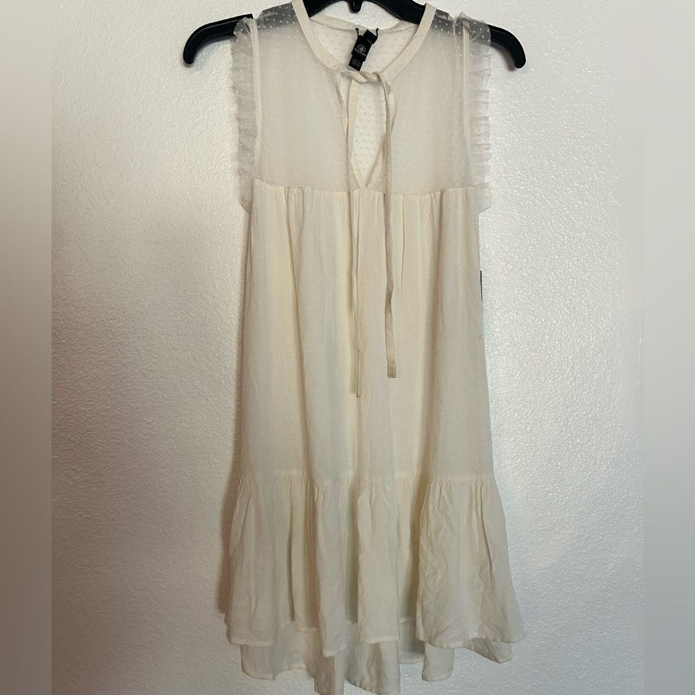 Volcom Cream Sleeveless Dress M NWT